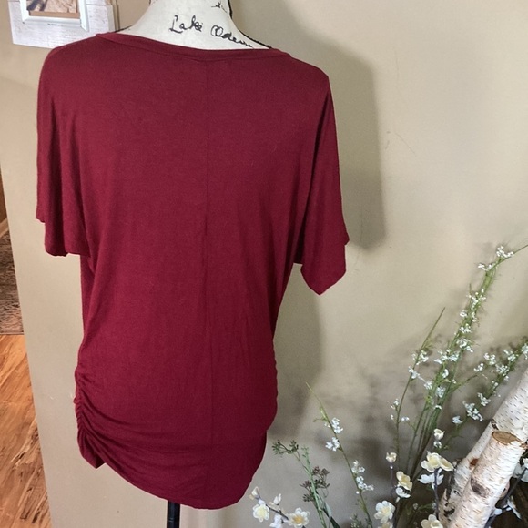 Johnny shirt red shirt sleeve M crinkle sides - Picture 5 of 9